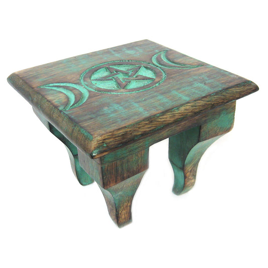 Triple Moon Mini Altar Table (6 Inches)