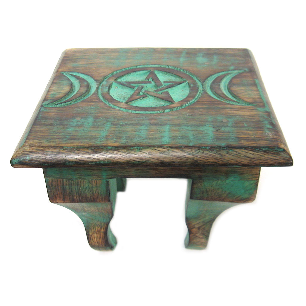 Triple Moon Mini Altar Table (6 Inches)