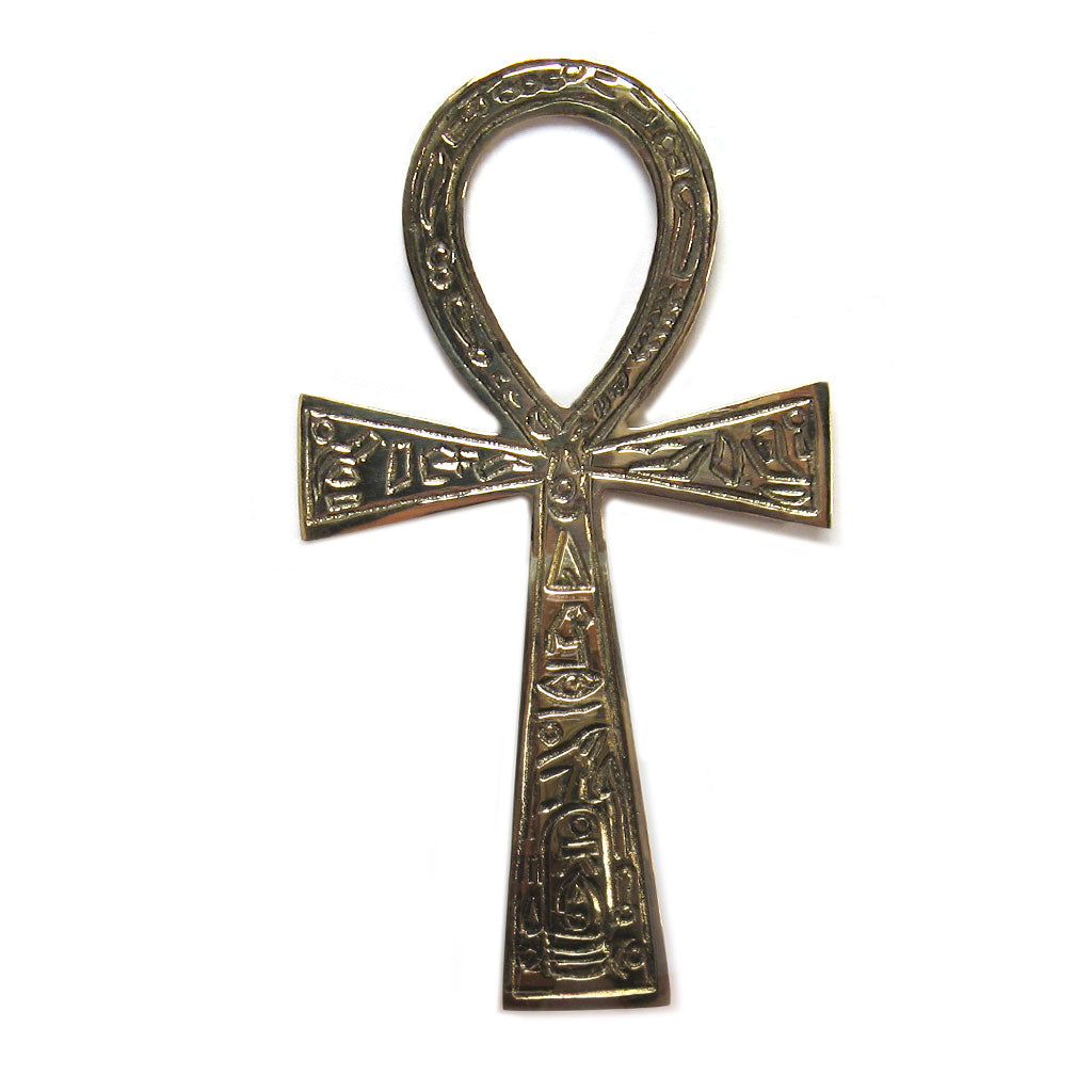 Brass Ankh Altar Tile (6.5 Inches)