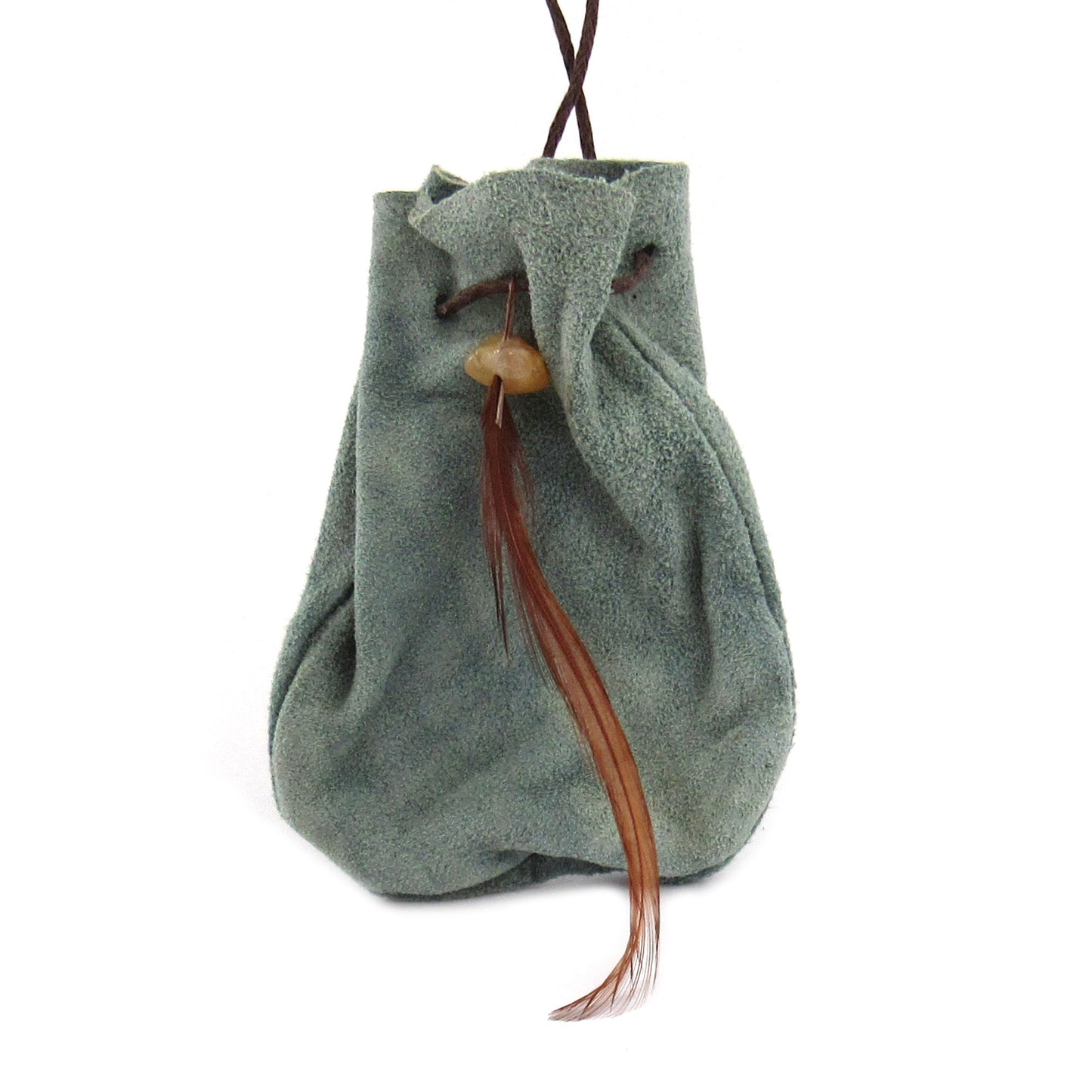 Gray Medicine Bag with Cord