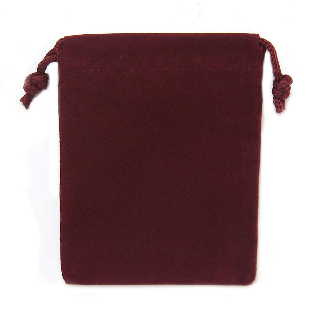 Burgundy Velveteen Bag (3x4 Inches)