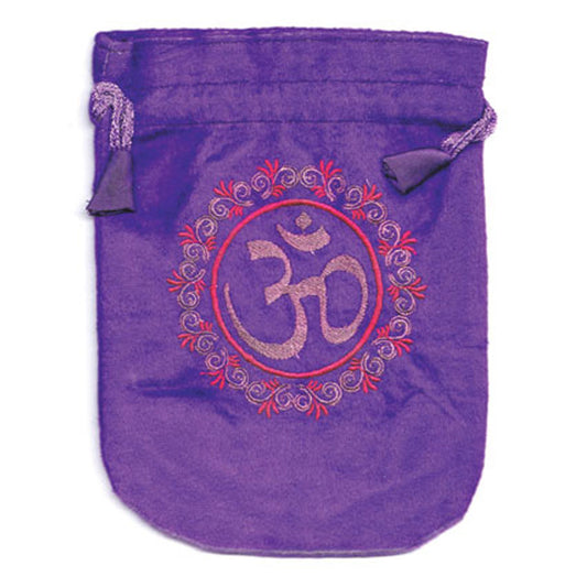 OM Purple Velvet Bag