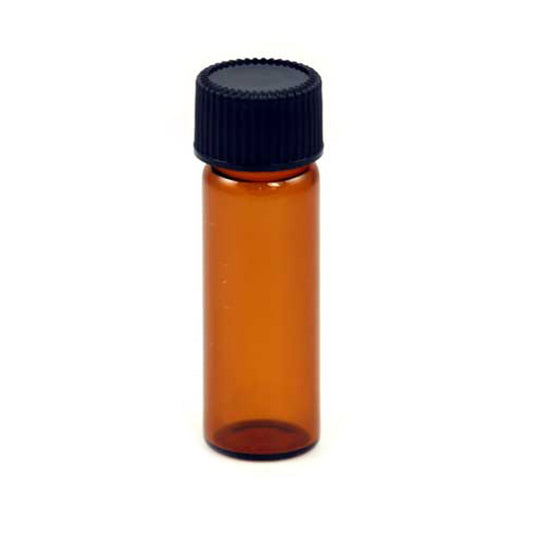 1 dram Amber Glass Bottle with Cap