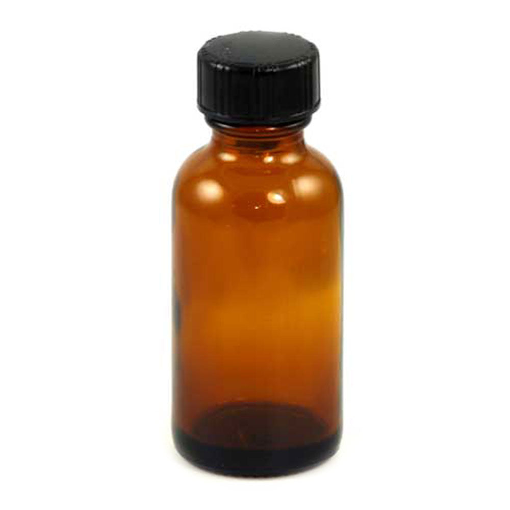 1 oz Amber Glass Bottle with Cap