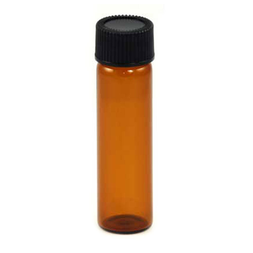 2 dram Amber Glass Bottle with Cap