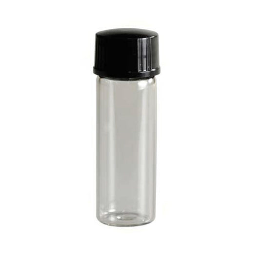 1 dram Clear Glass Bottle with Cap