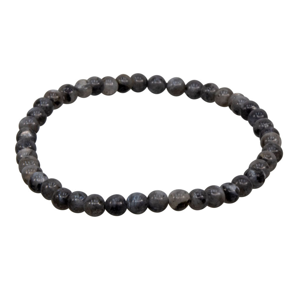 Black Labradorite Bracelet (4mm)