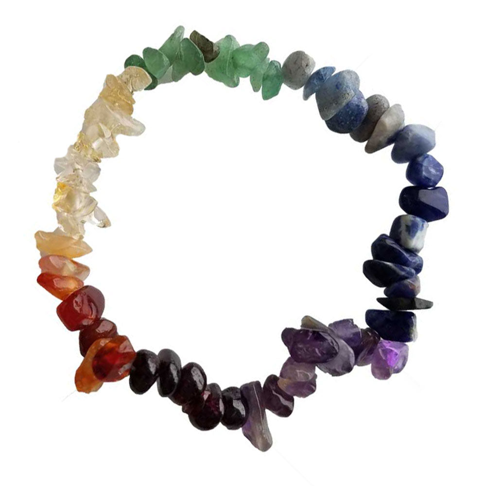 Chakra Stones Chip Bracelet