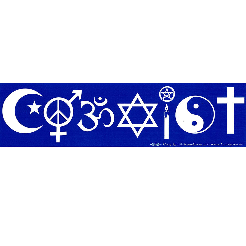 Coexist Bumper Sticker