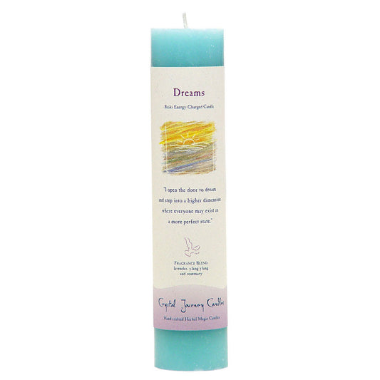 Dreams Reiki Charged Pillar Candle