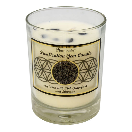 Purification Gem Candle (Soy Wax with Shungite and Pink Grapefruit)