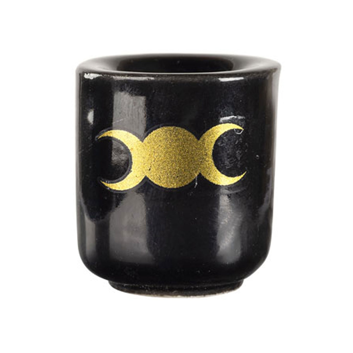 Triple Moon Ceramic Chime Candle Holder