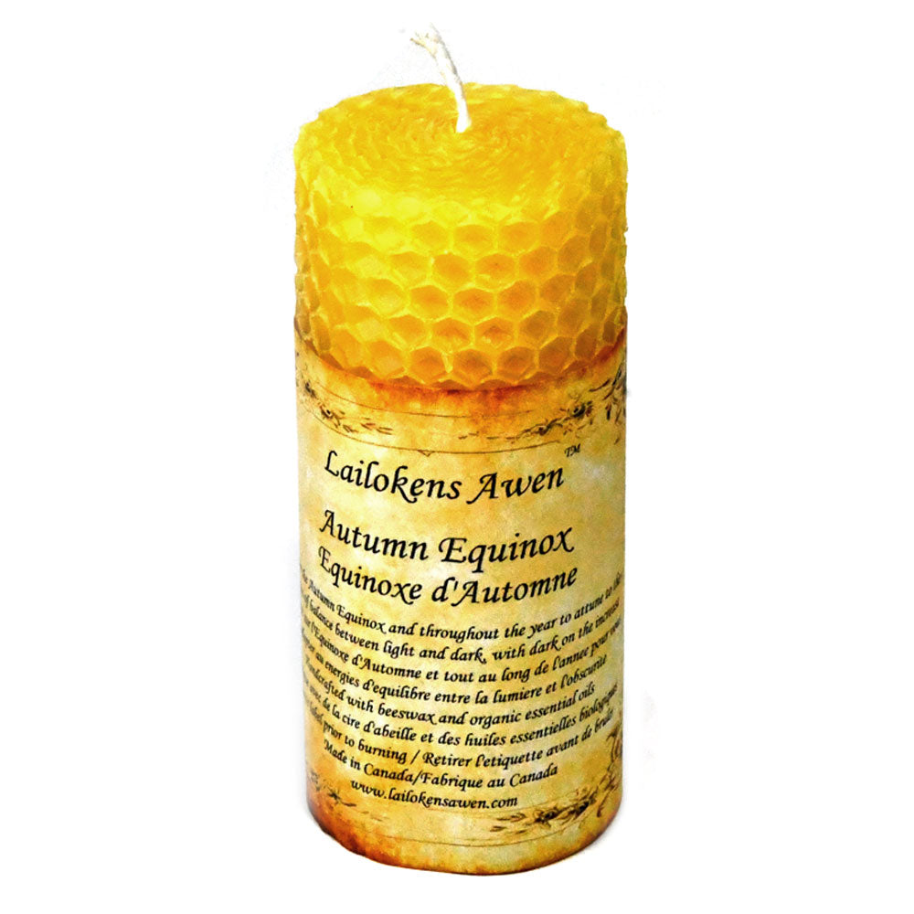 Autumn Equinox Altar Candle by Lailokens Awen