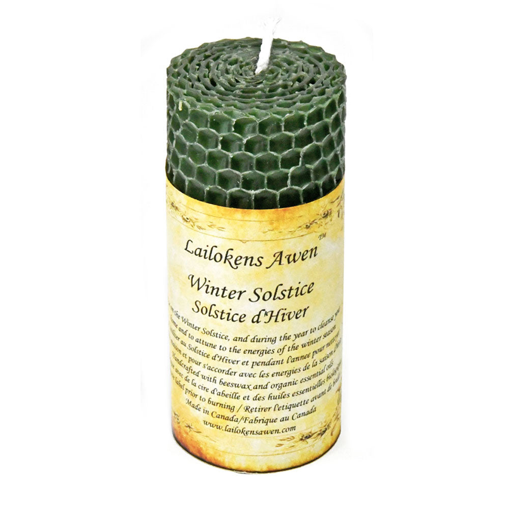 Winter Solstice Altar Candle by Lailokens Awen