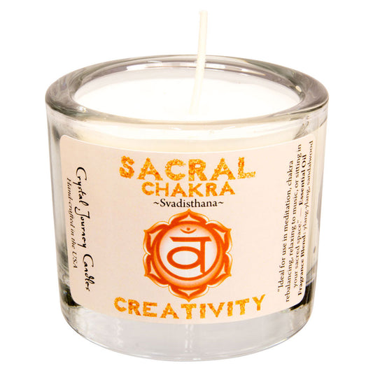 Sacral Chakra Soy Votive Candle in Jar