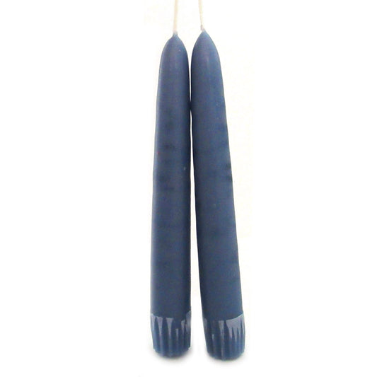 Old-Fashioned Taper Candle Pair (Colonial Blue)