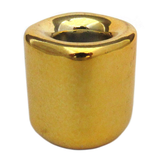 Gold Ceramic Chime Candle Holder