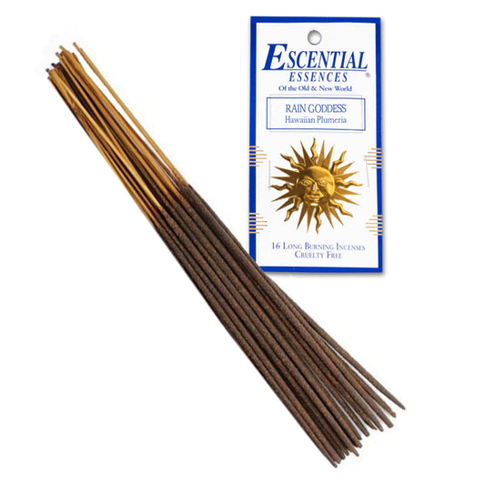 Rain Goddess Incense Sticks by Escential Essences (Package of 16)