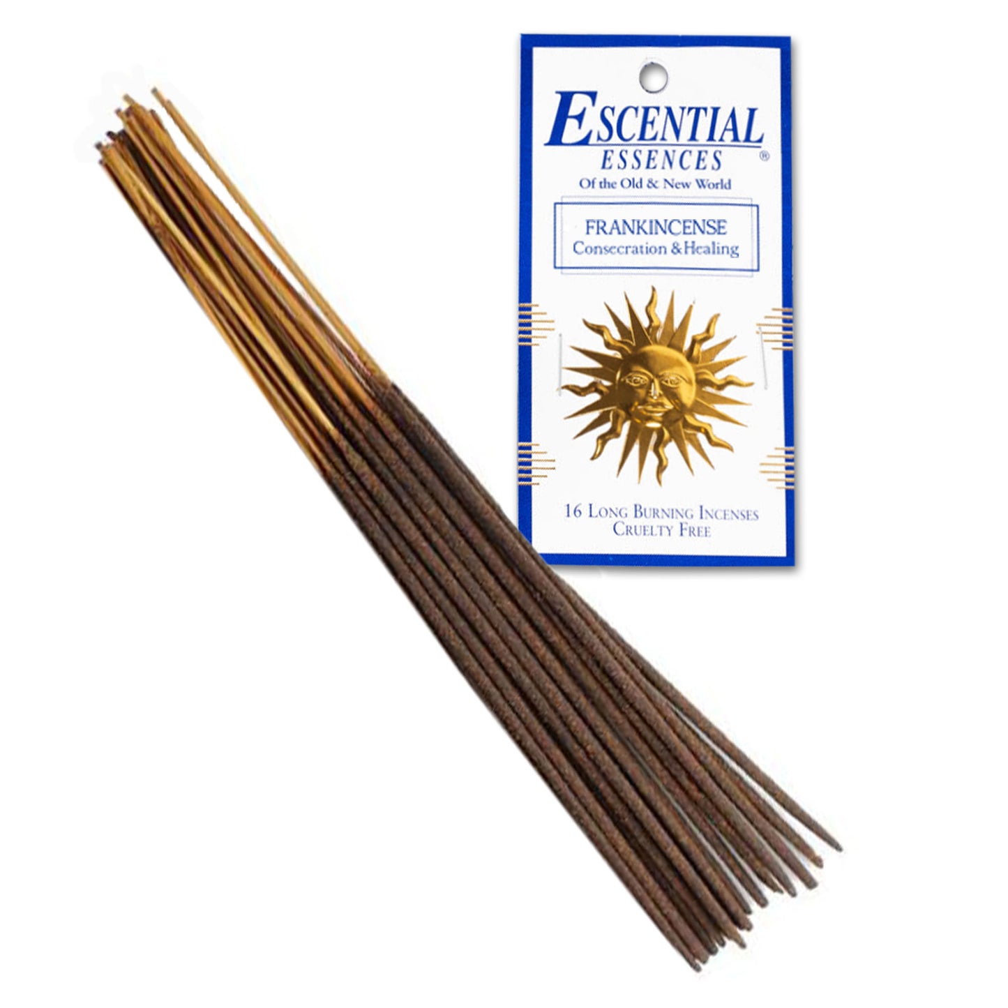 Frankincense Incense Sticks by Escential Essences (Package of 16)