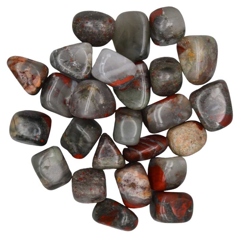 Bloodstone Tumbled Stones (1 lb)