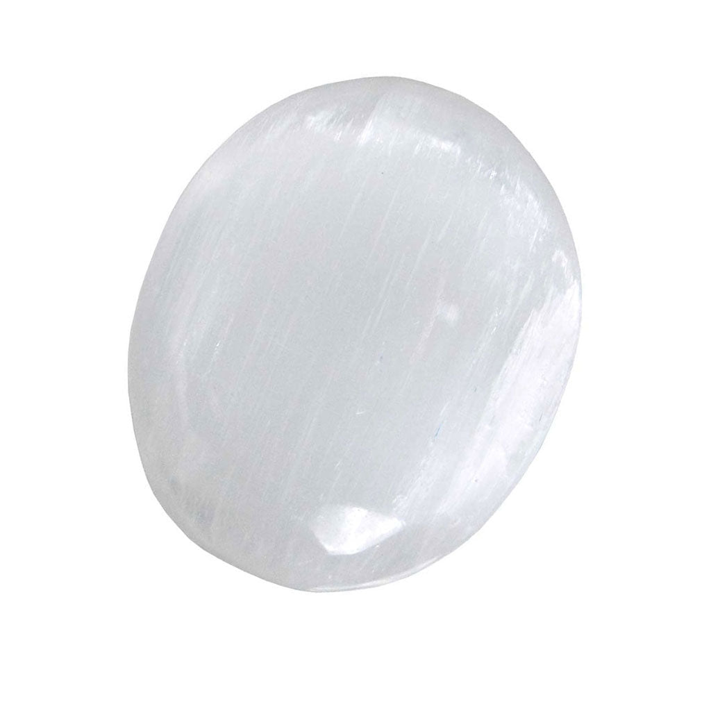 Selenite Oval Stone