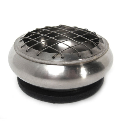 Pewter Screen Incense Burner with Coaster