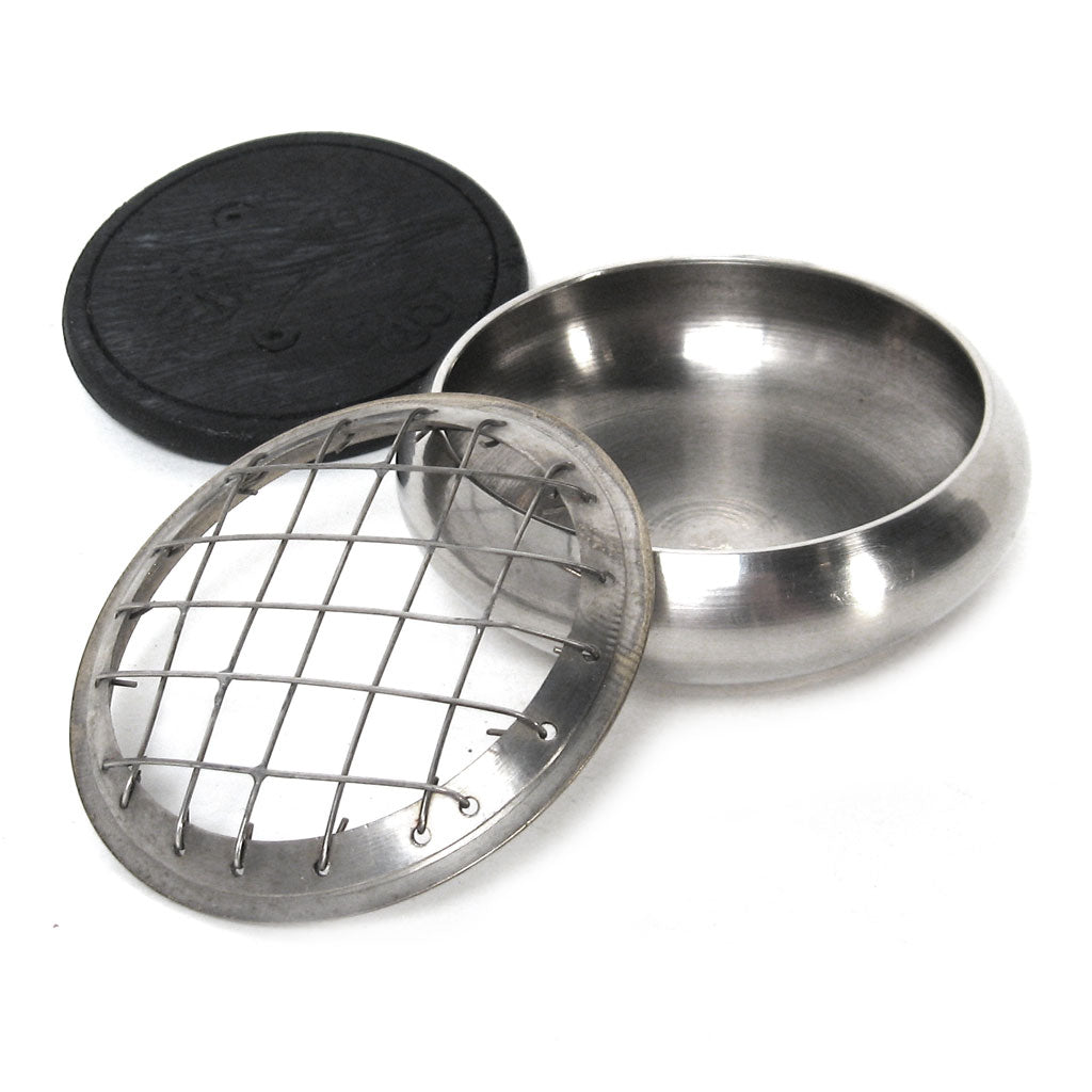 Pewter Screen Incense Burner with Coaster