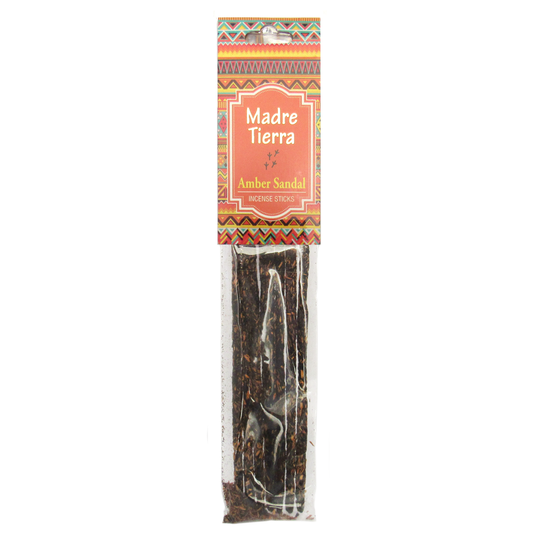 Amber Sandal Incense by Madre Tierra (8 Sticks)