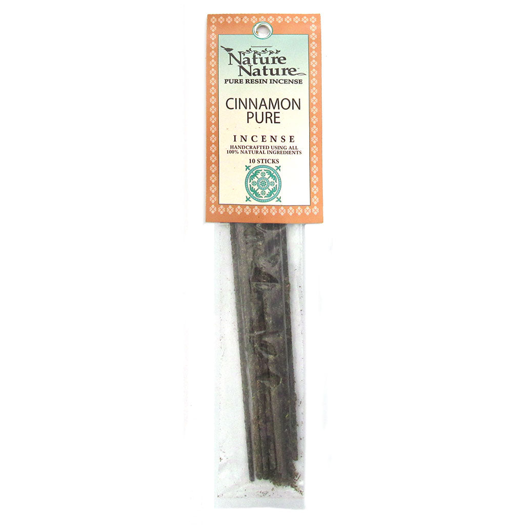 Cinnamon Resin Incense Sticks by Nature Nature (Package of 10)