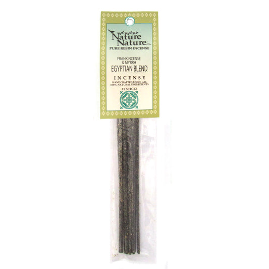 Frankincense & Myrrh (Egyptian Blend) Incense Sticks by Nature Nature (Package of 10)