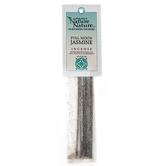 Full Moon Jasmine Resin Incense Sticks by Nature Nature (Package of 10)