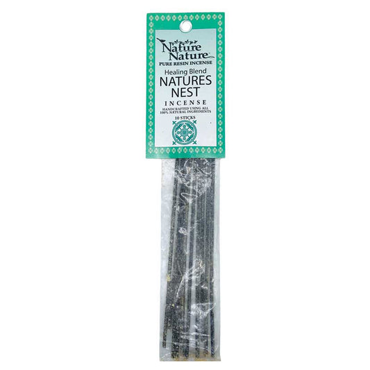 Nature's Nest (Healing Blend) Resin Incense Sticks by Nature Nature (Package of 10)