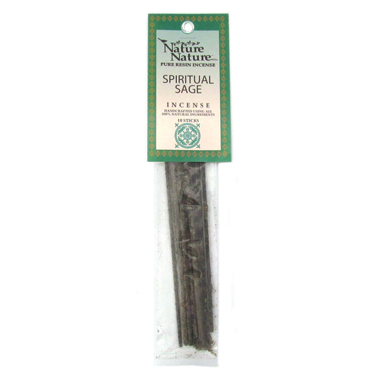 Spiritual Sage Resin Incense Sticks by Nature Nature (Package of 10)