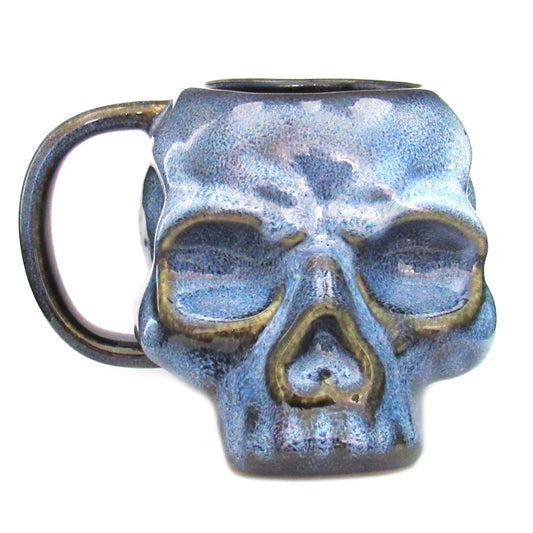 Blue Skull Ceramic Mug