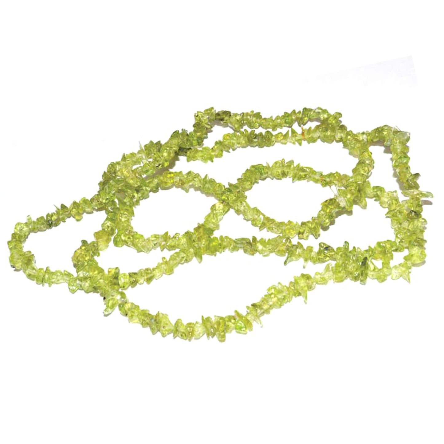 Peridot Chip Necklace (32 Inches)