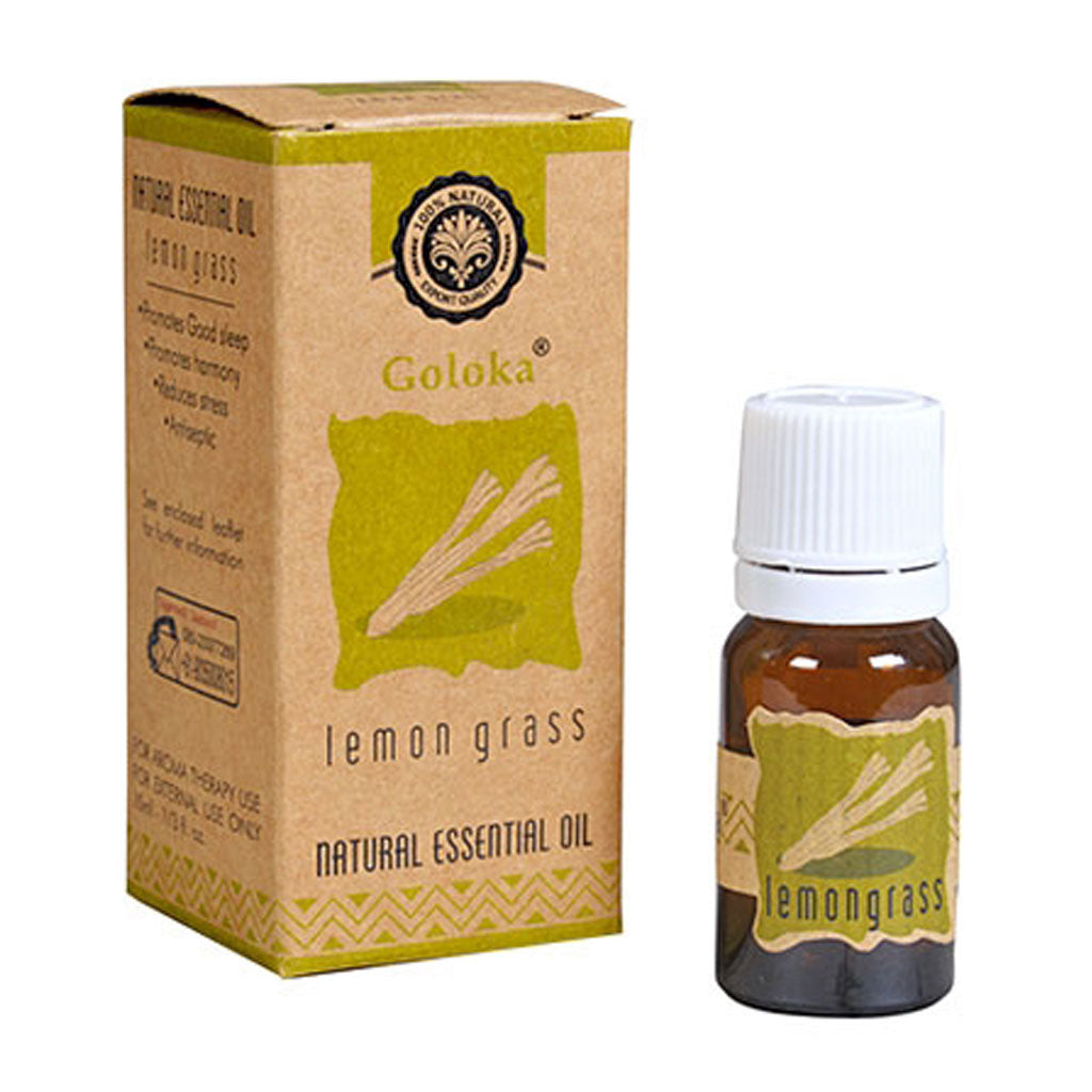 Lemongrass Natural Essential Oil by Goloka (10 ml)