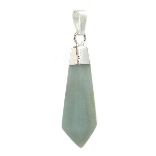 Amazonite Diamond-Shaped Pendant