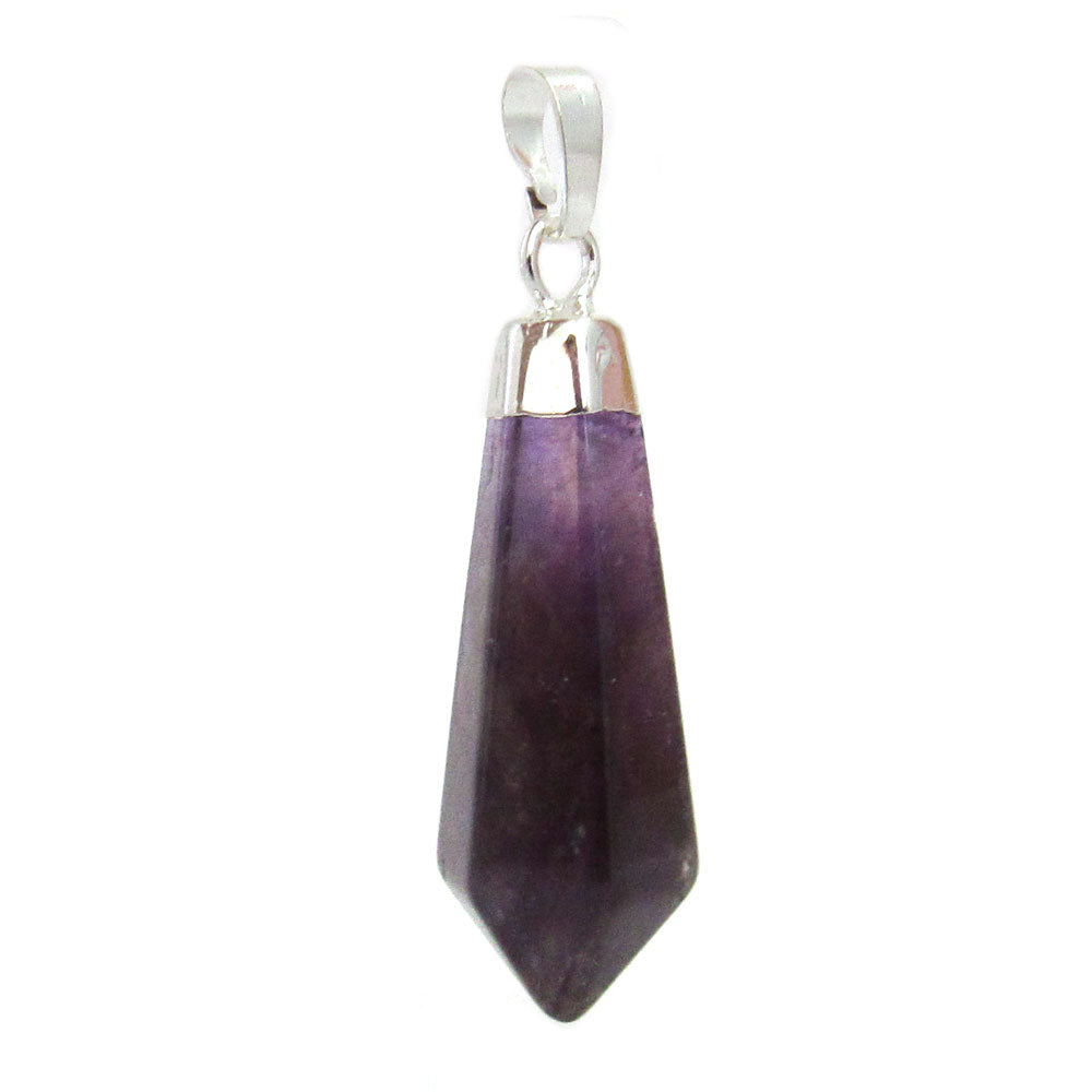 Amethyst Diamond Shaped Pendant