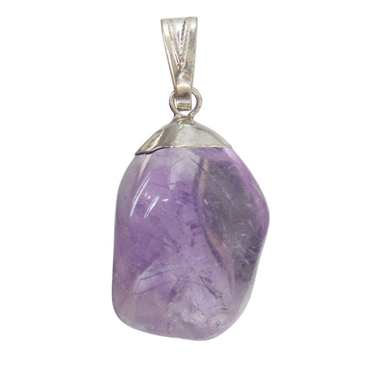 Amethyst Tumbled Pendant