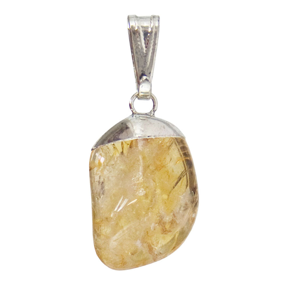 Citrine Tumbled Pendant