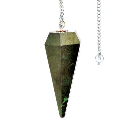 Pyrite Pendulum (6-Sided)