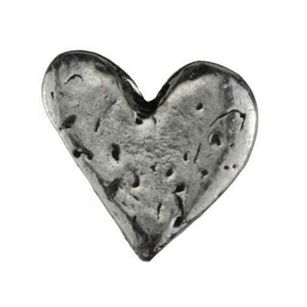 Heart Pewter Pocket Stone