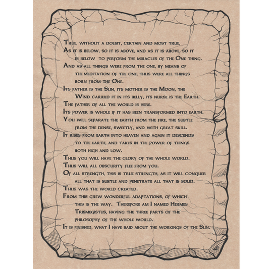 Emerald Tablet Poster