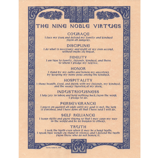 Nine Noble Virtues Poster