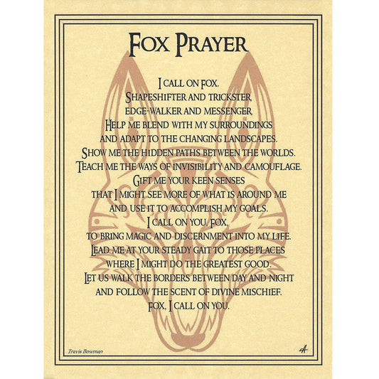 Fox Prayer Poster