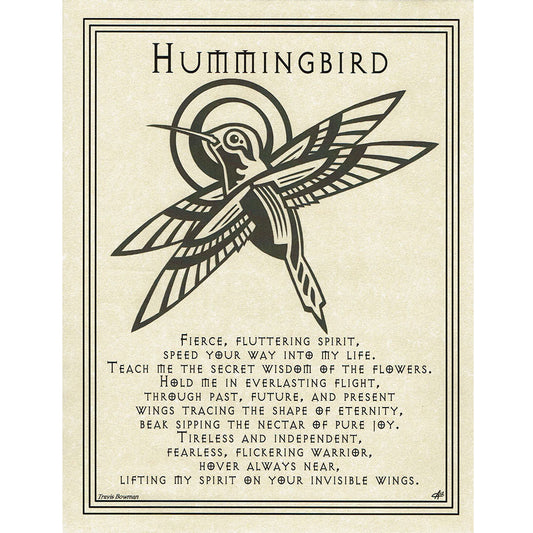 Hummingbird Prayer Poster