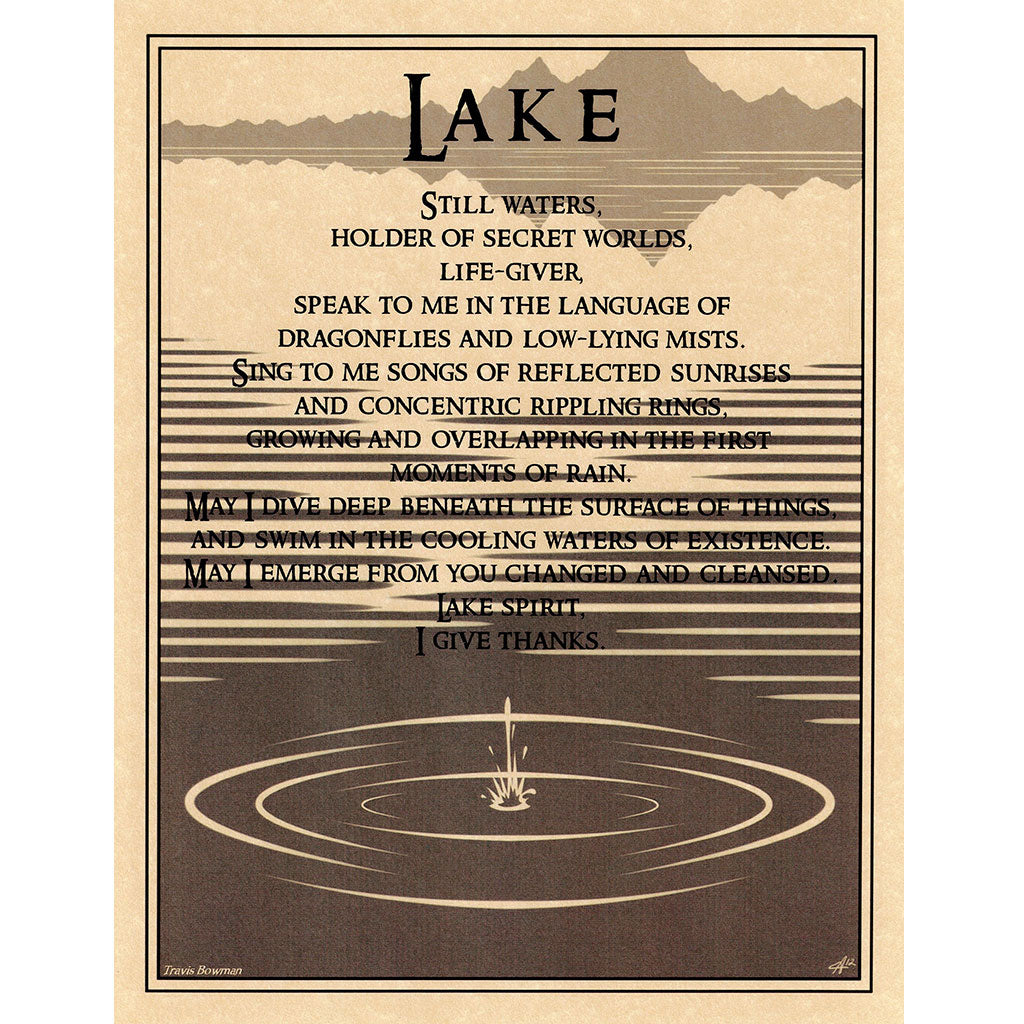 Lake Prayer Poster