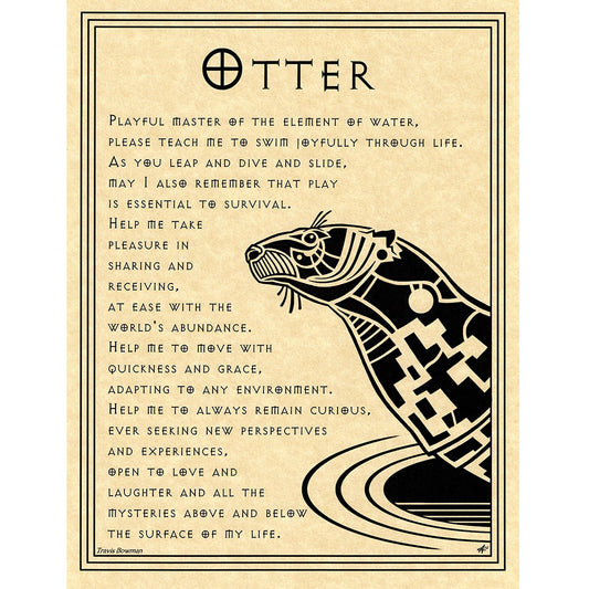 Otter Prayer Poster