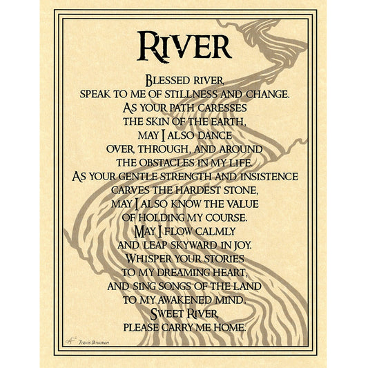 River Prayer Poster