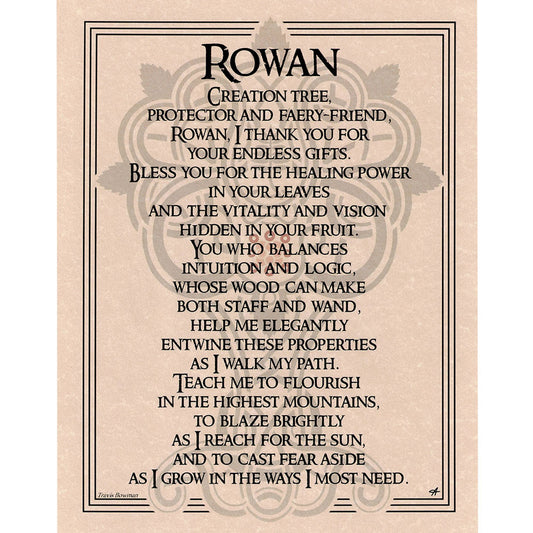 Rowan Prayer Poster